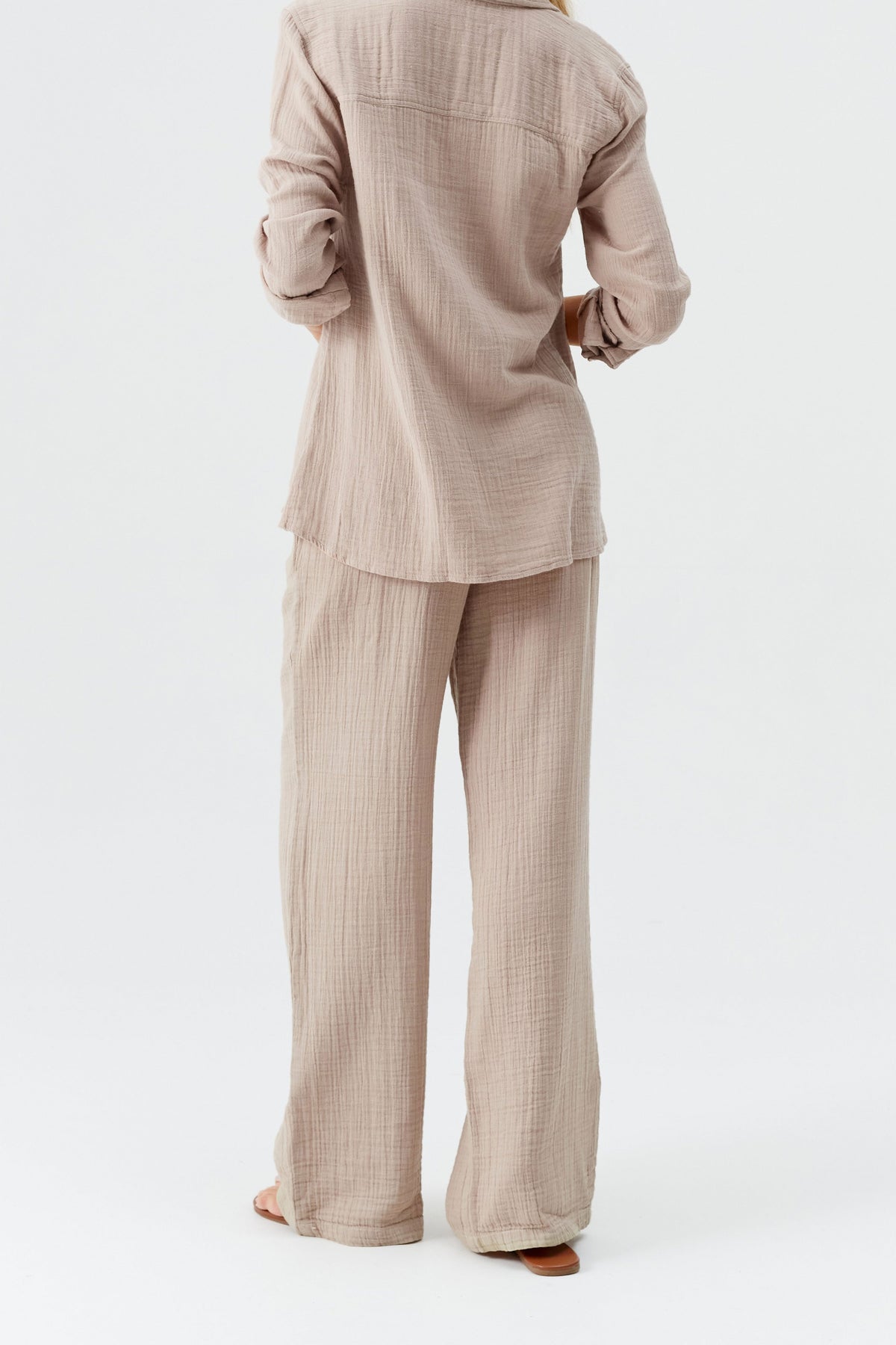 Chemise Tina à manches longues - Beige