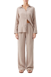 Chemise Tina à manches longues - Beige