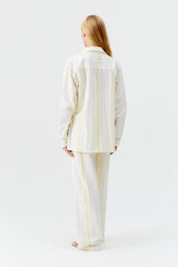 Chemise Tina à rayures - Yellow Stripe