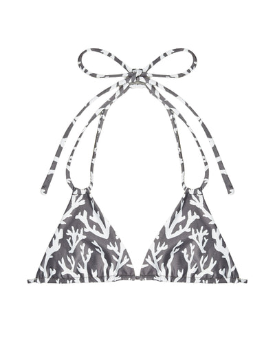 Bikini top Eva - Grey Coral