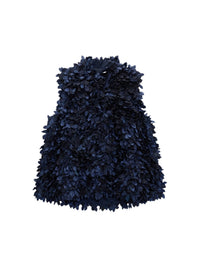 Gilet détail feuilles - Blu Cangiante