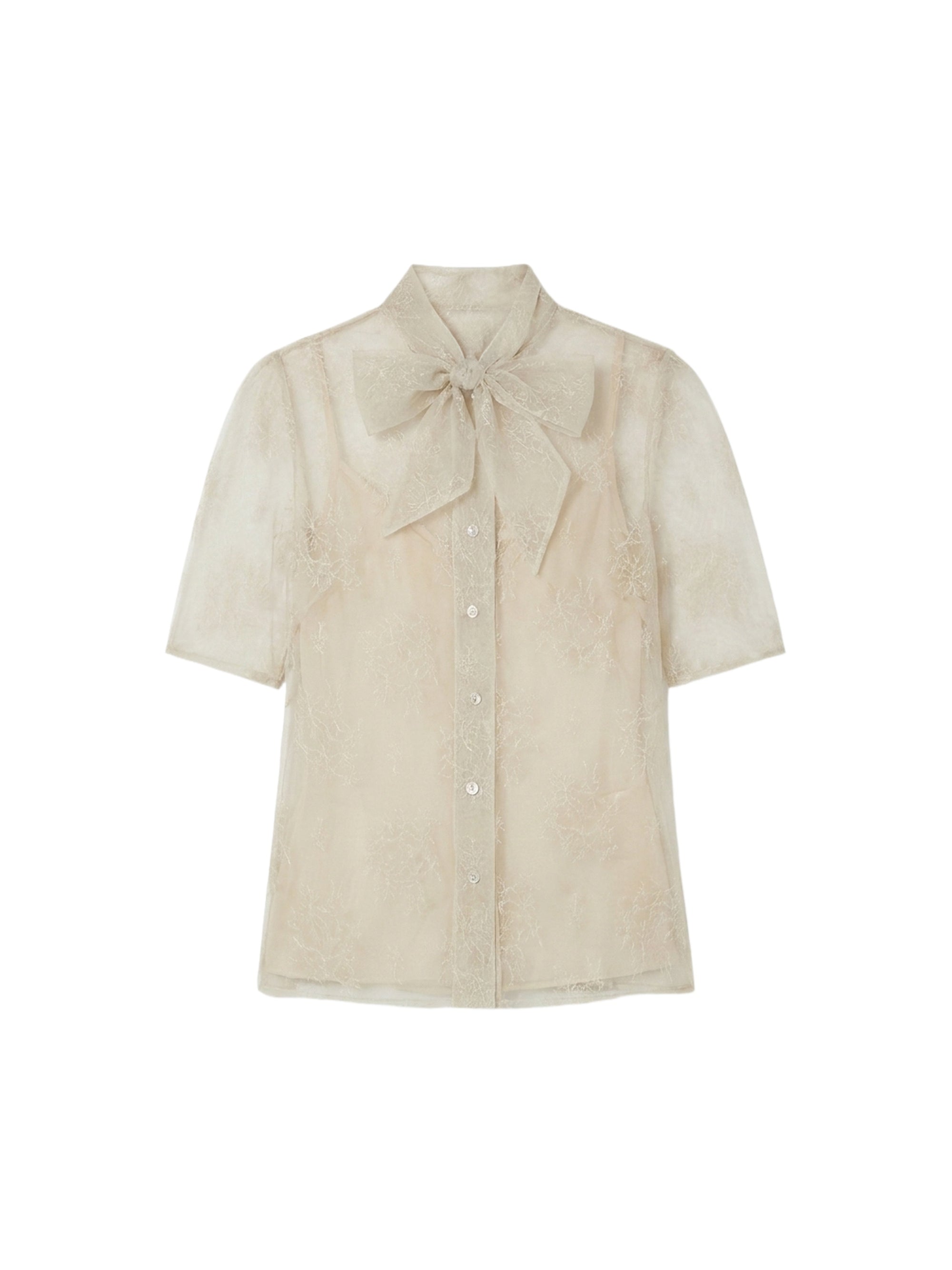 Chemise avec nœud - Grigio Fantasia