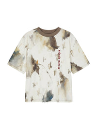 T-shirt imprimé journal - Argento Fantasia Grigio Perla