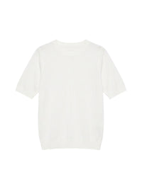 Polo en maille - Bianco Fantasia Blu