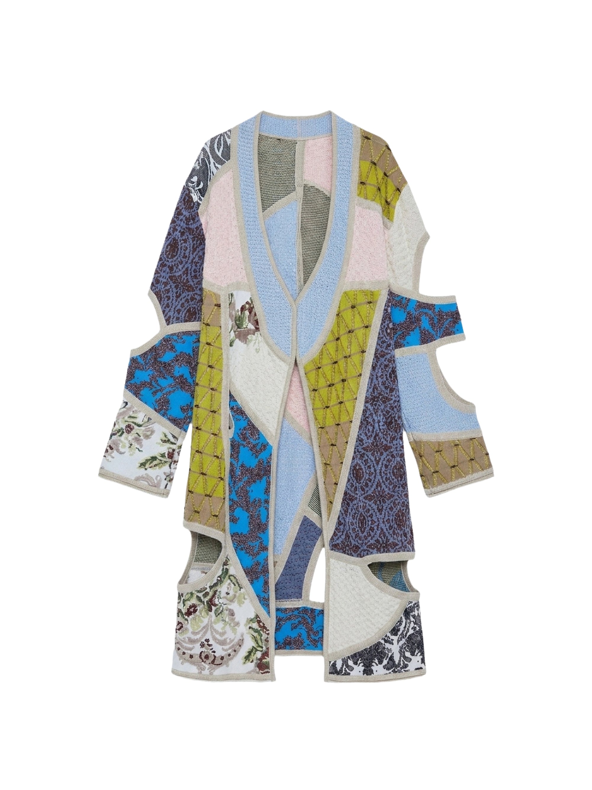 Pull ouvert avec patch - Rosa Fantasia Azzurro