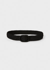 Ceinture tressée étroite - Black