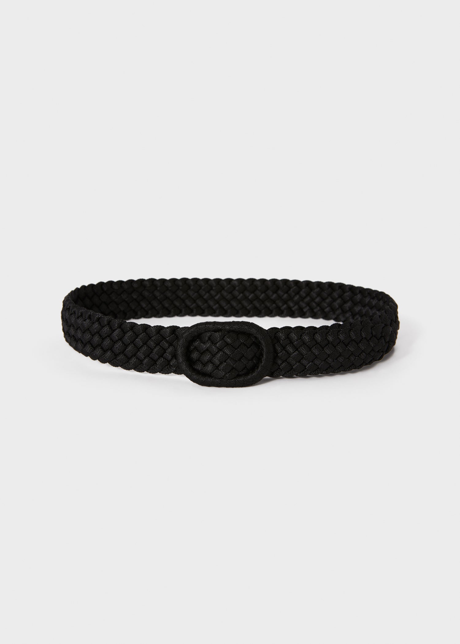Ceinture tressée étroite - Black