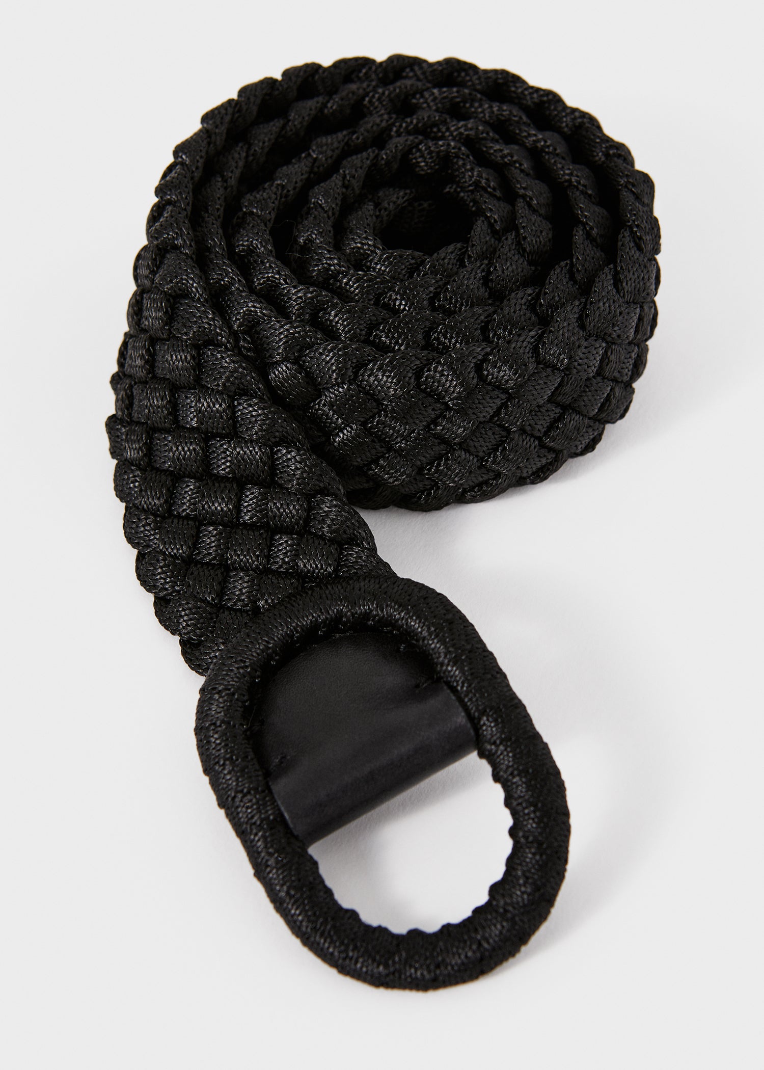 Ceinture tressée étroite - Black