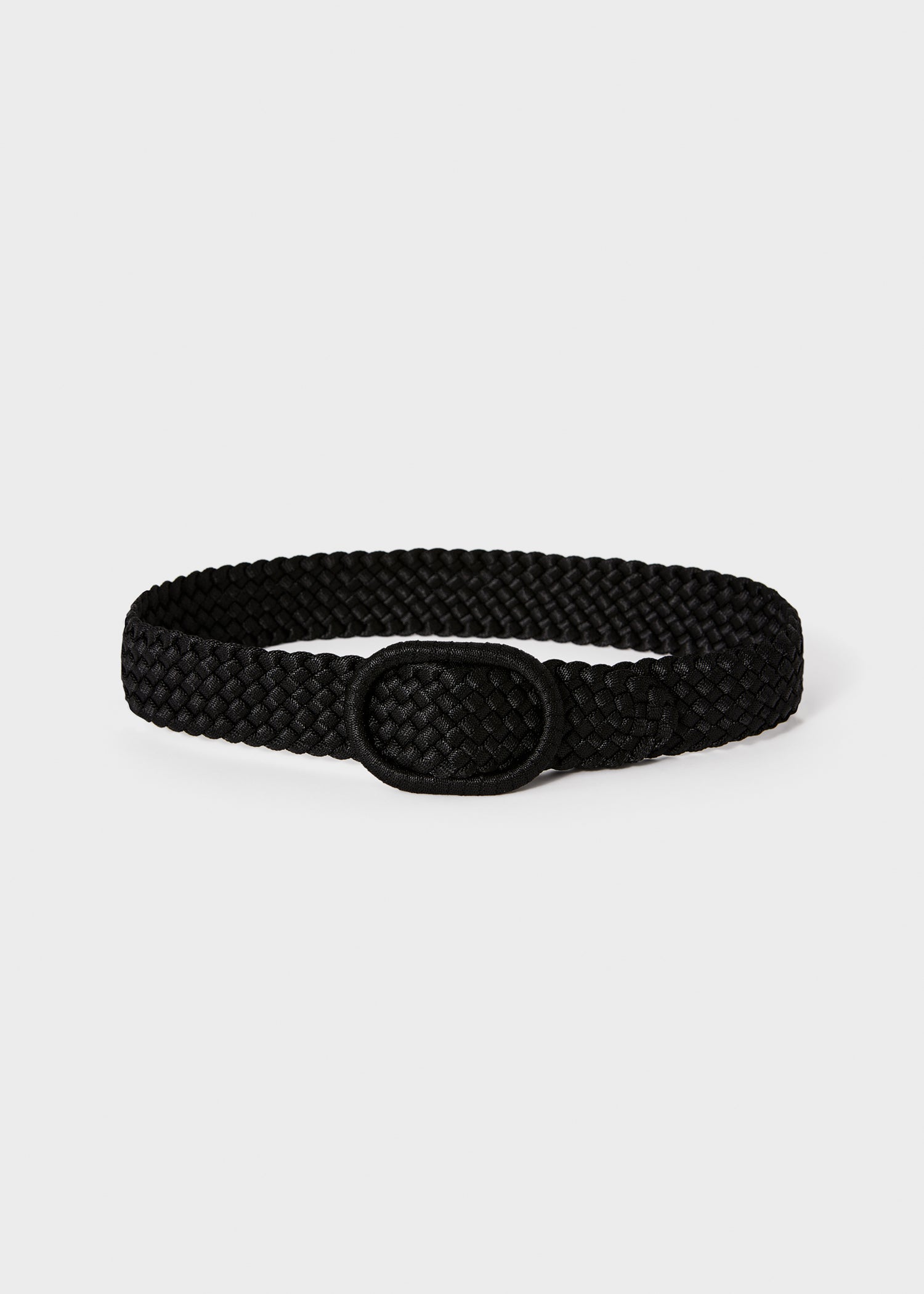 Ceinture tressée large - Black