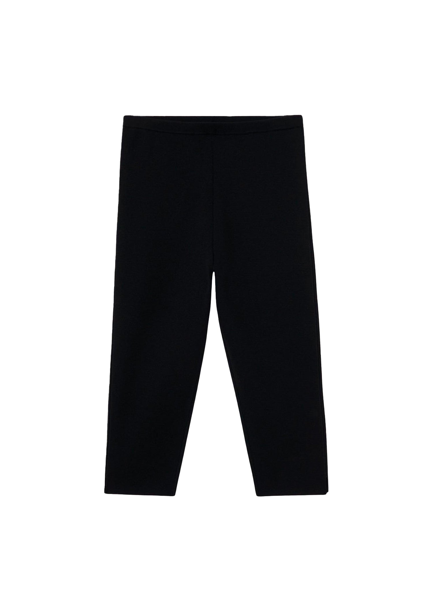Legging court en maille compacte - Black