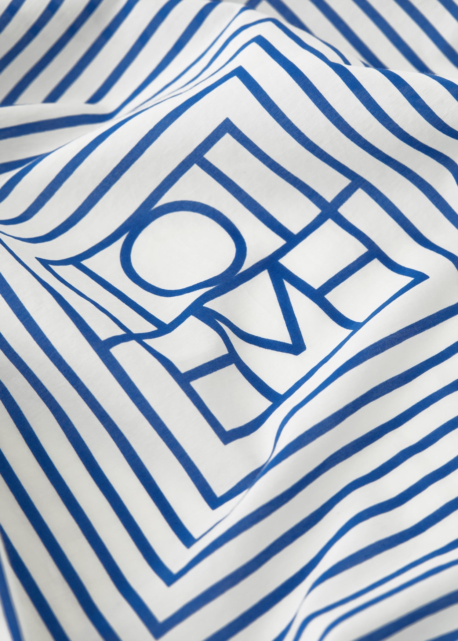 Monogram scarf - Cobalt