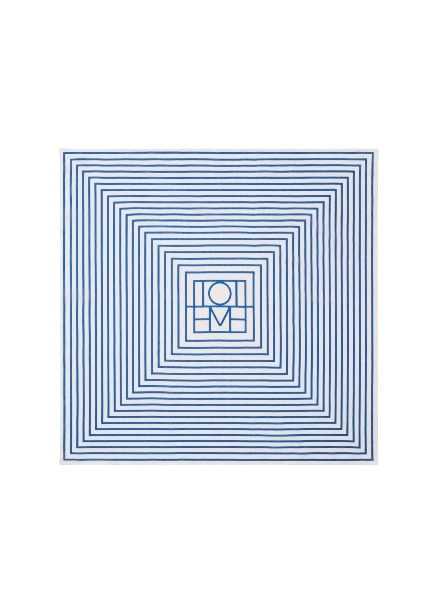 Monogram scarf - Cobalt