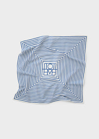 Monogram scarf - Cobalt