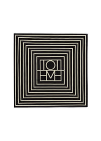 Foulard de poche avec monogramme en soie - Black