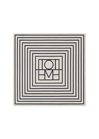 Foulard de poche avec monogramme en soie - Creme