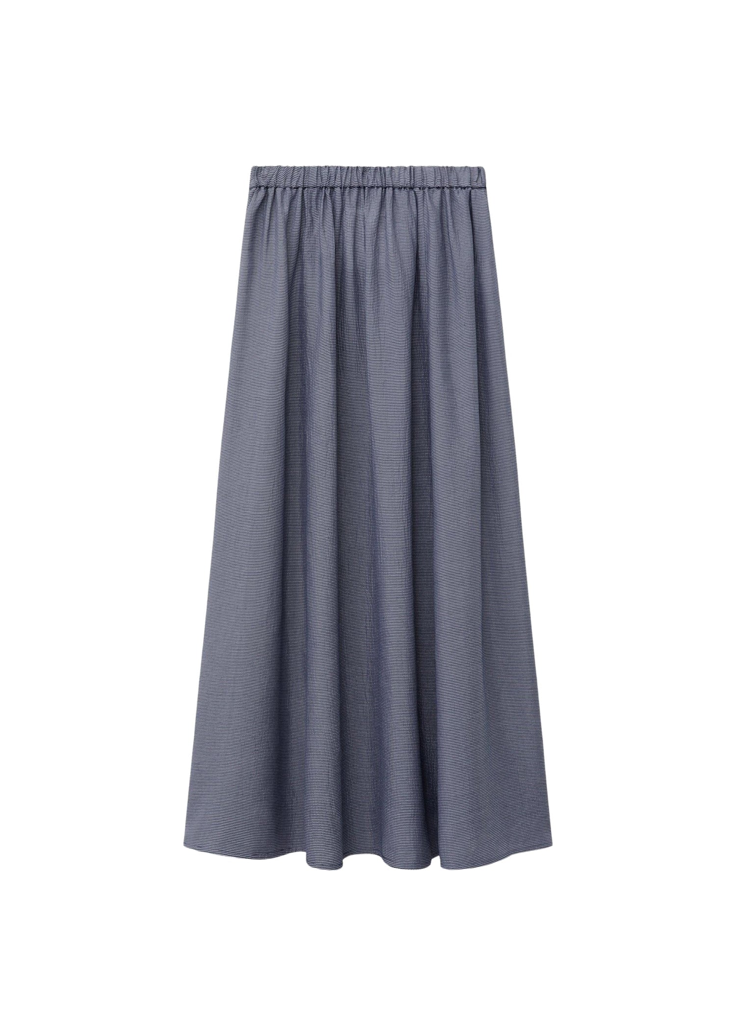 Jupe midi à rayures - Dark Azure Stripe