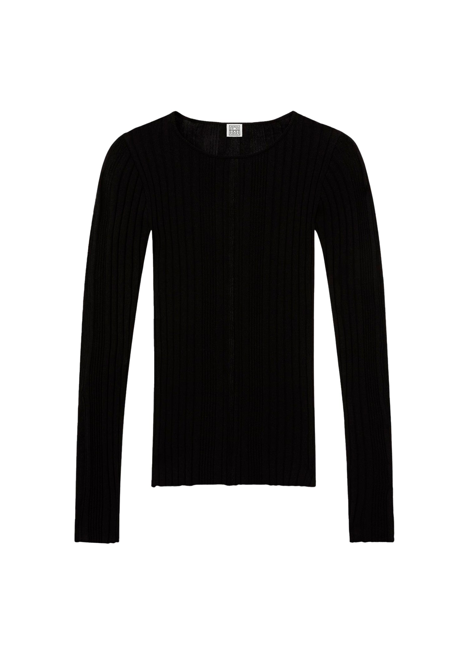 T-shirt à manches longues tricoté - Black