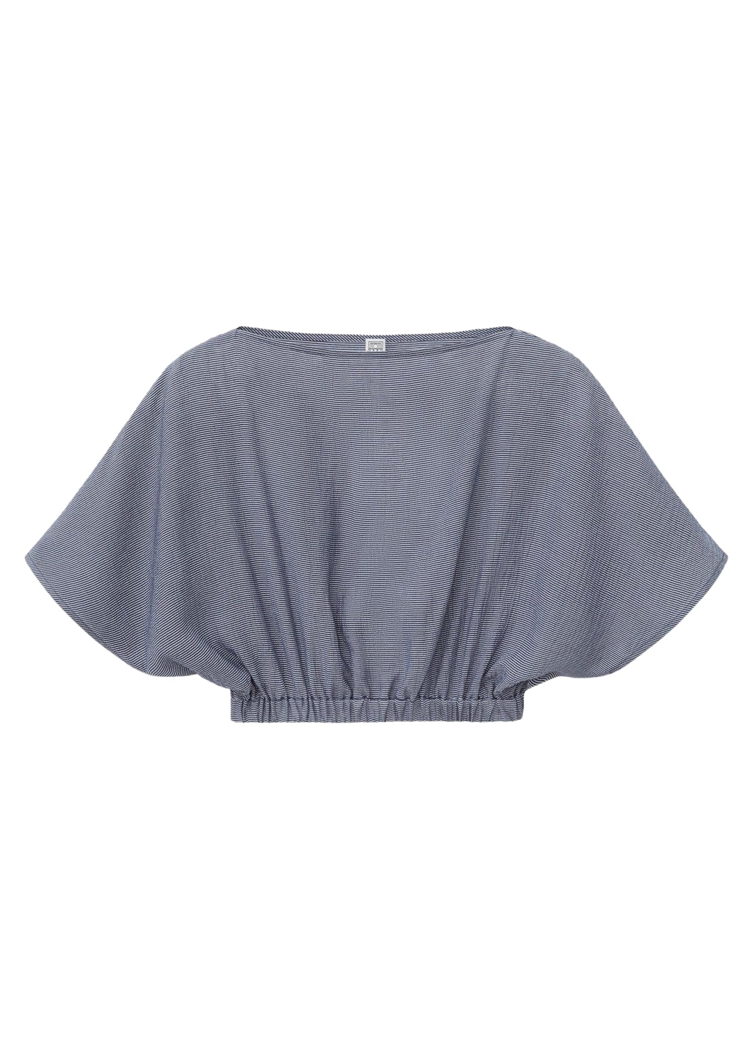 T-shirt court à mini rayures - Dark Azure Stripe