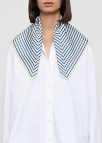 Monogram scarf - Cobalt