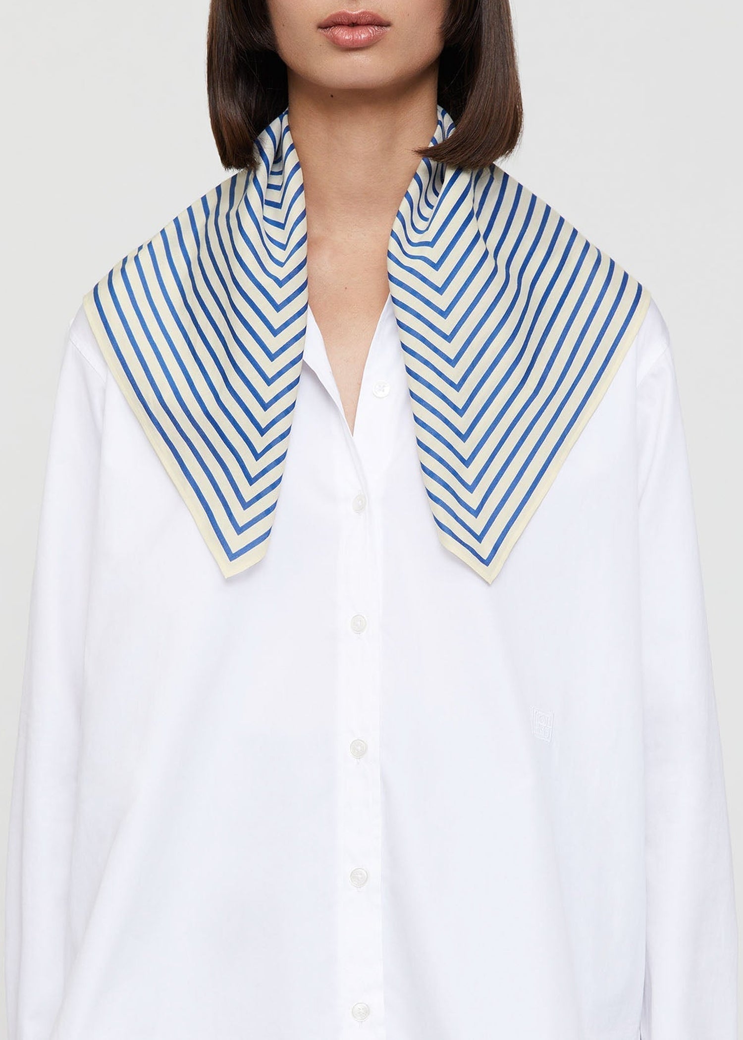 Monogram scarf - Cobalt