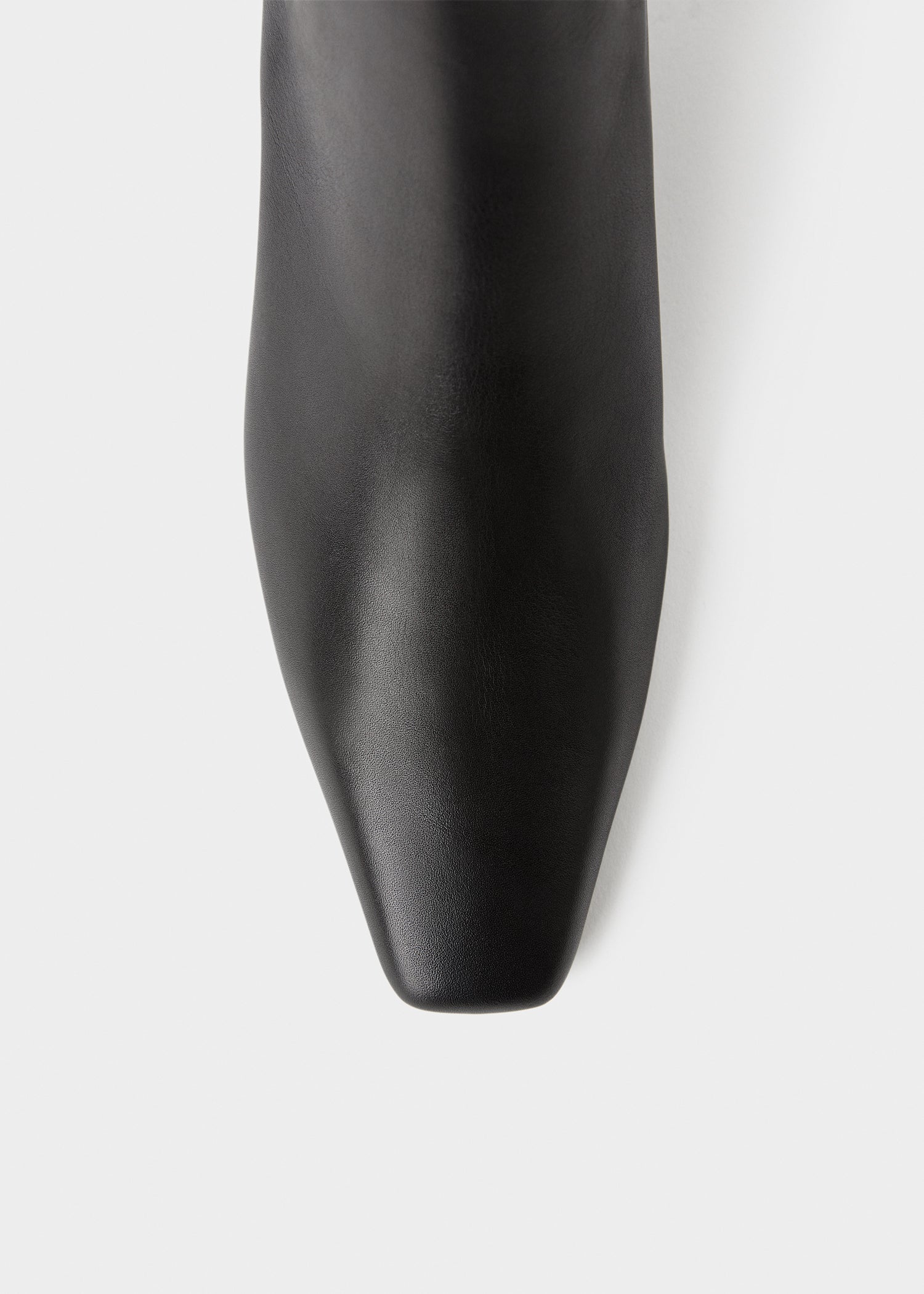 MID HEELED BOOT, CALF LEATHER WITH ELASTIC AT SIDE
