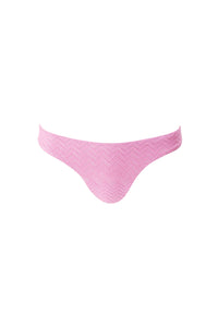 Bas de bikini bandeau Toulouse - Zigzag Pink
