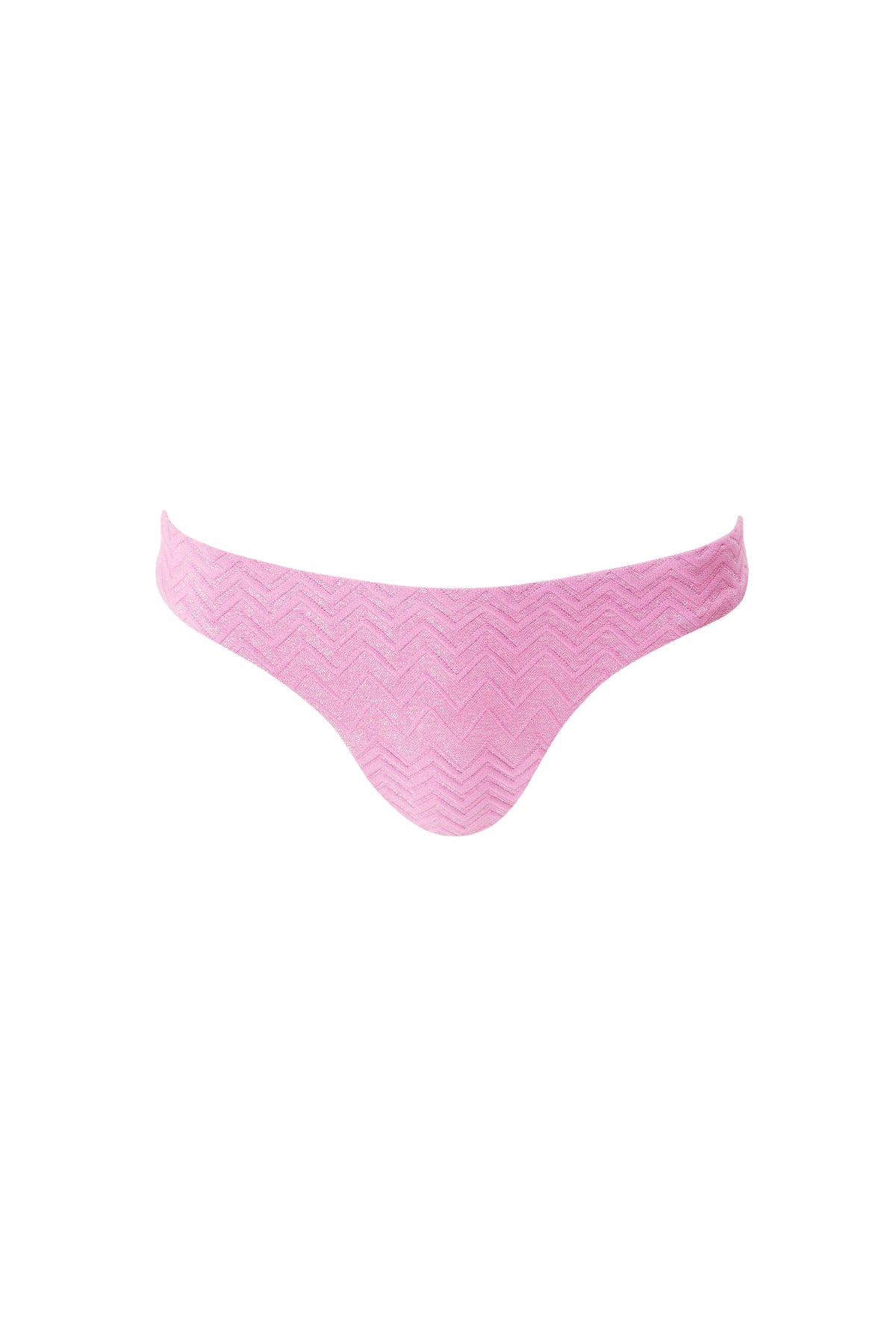 Bas de bikini bandeau Toulouse - Zigzag Pink