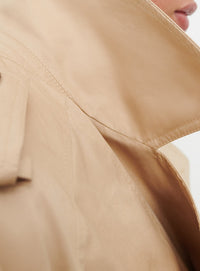 Trench coat long - Khaki