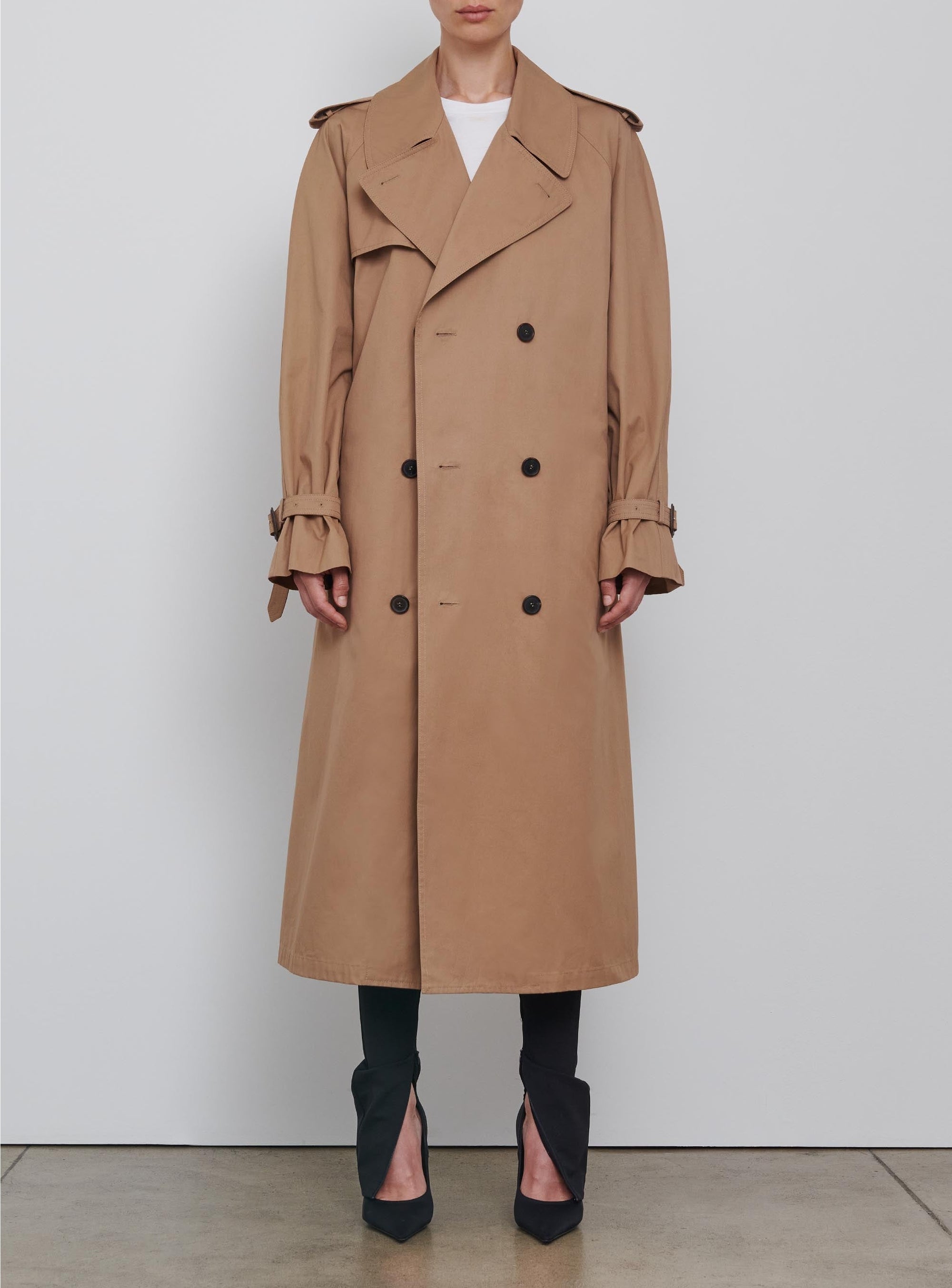 Trench coat long - Tan