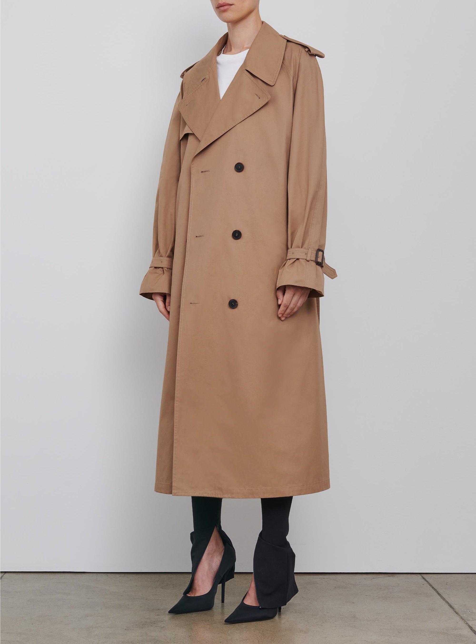 Trench coat long - Tan