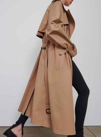 Trench coat long - Tan