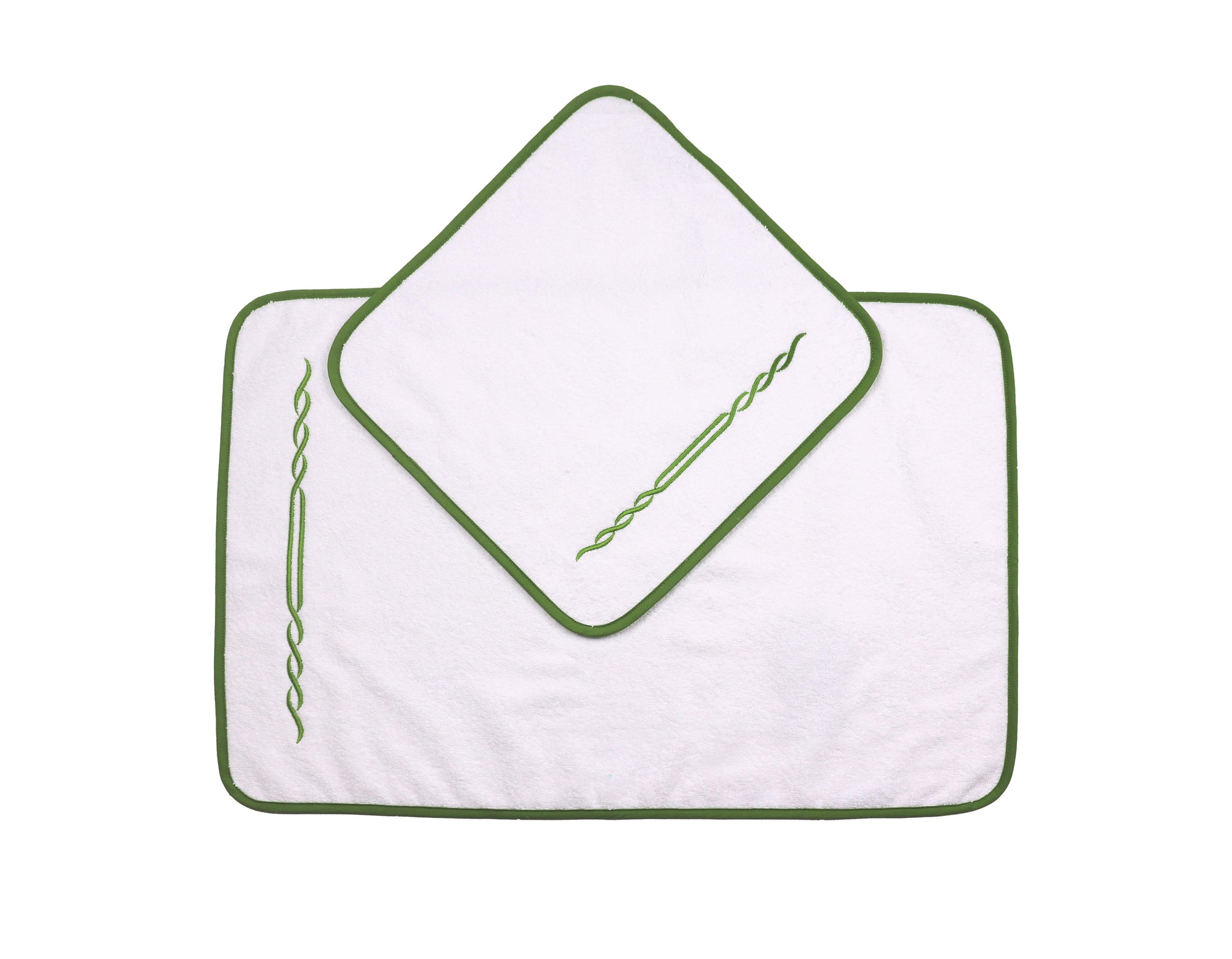 Univers de bain Tresse - Vert Anis