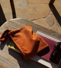 Trousse de plage Maremma en éponge - Brique