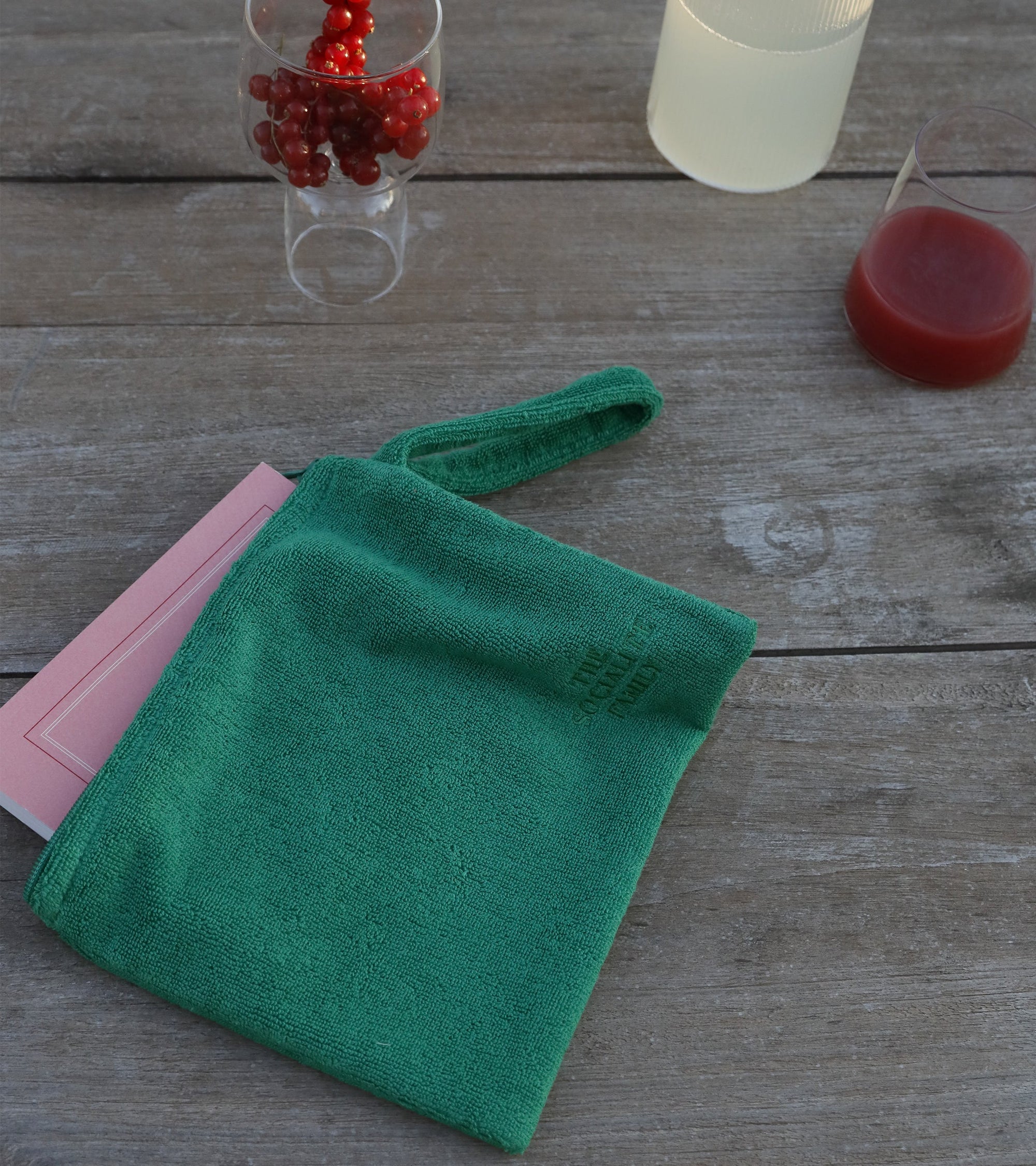 Trousse de plage Maremma en éponge - Vert