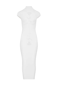 Robe longue sans manches à motif - Opticwhite