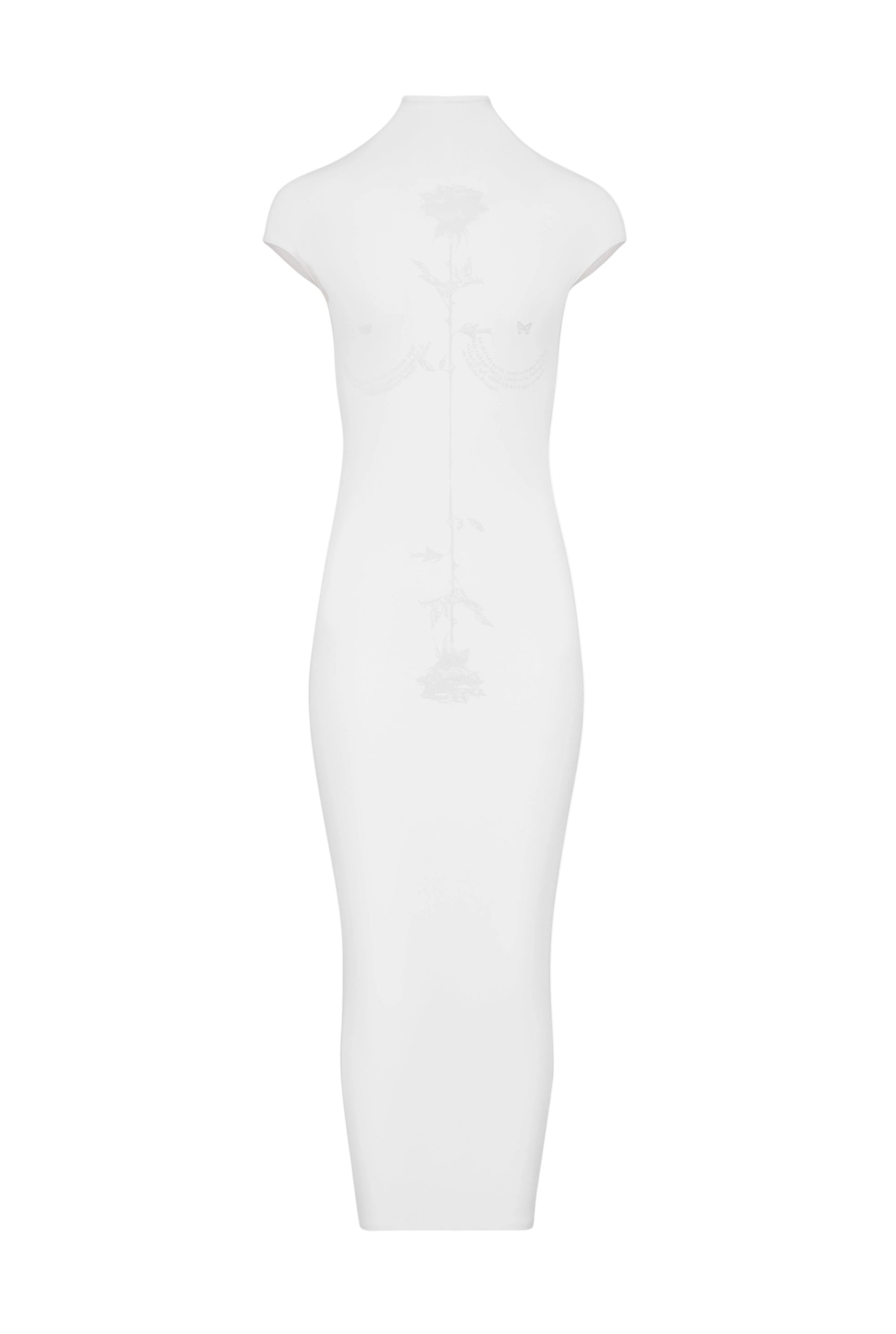 Robe longue sans manches à motif - Opticwhite