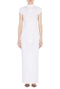 Robe longue sans manches à motif - Opticwhite