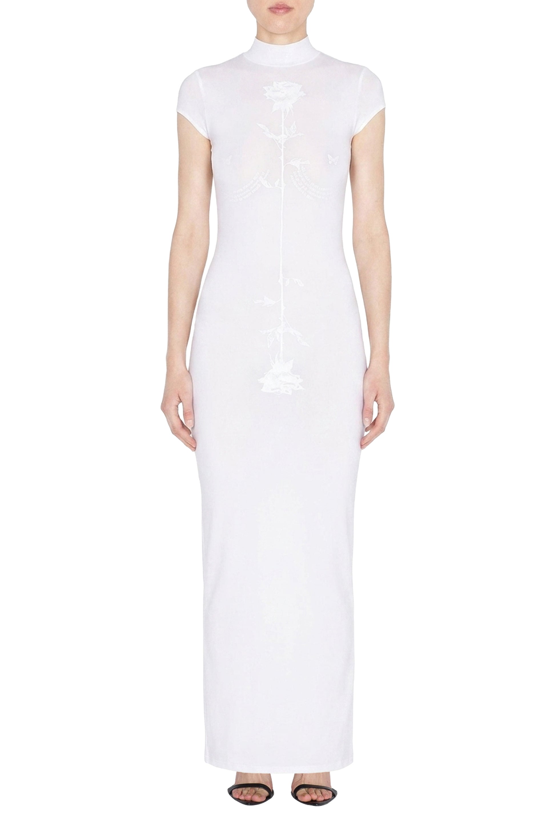 Robe longue sans manches à motif - Opticwhite
