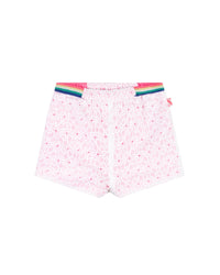 Short à broderie anglaise en coton - Blanc