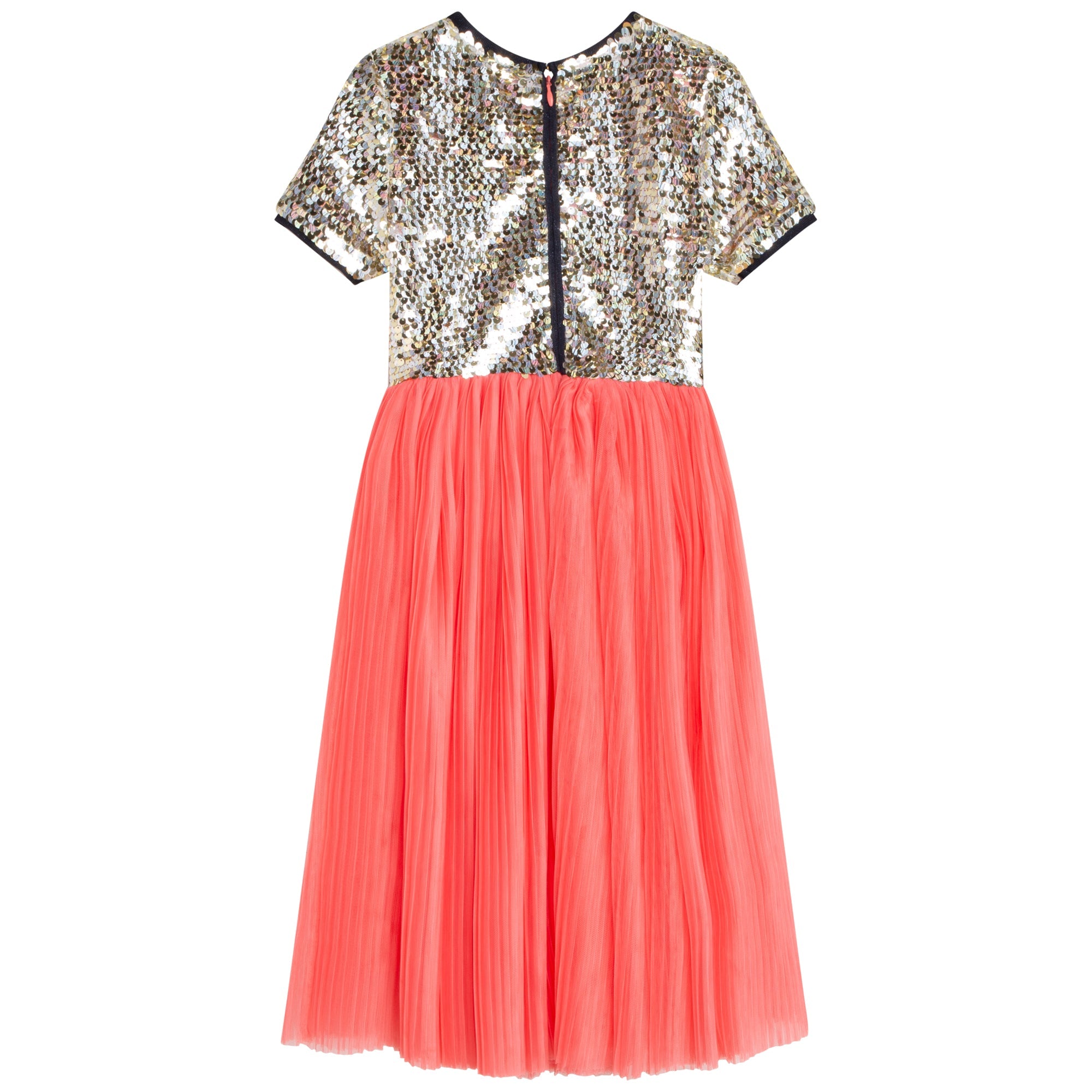 Robe plissée en tulle - Tomato