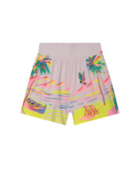 Short illustration fantaisie en coton - Rosee du Matin