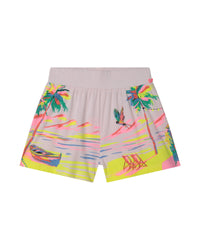 Fancy illustration shorts in cotton - Rosee du Matin