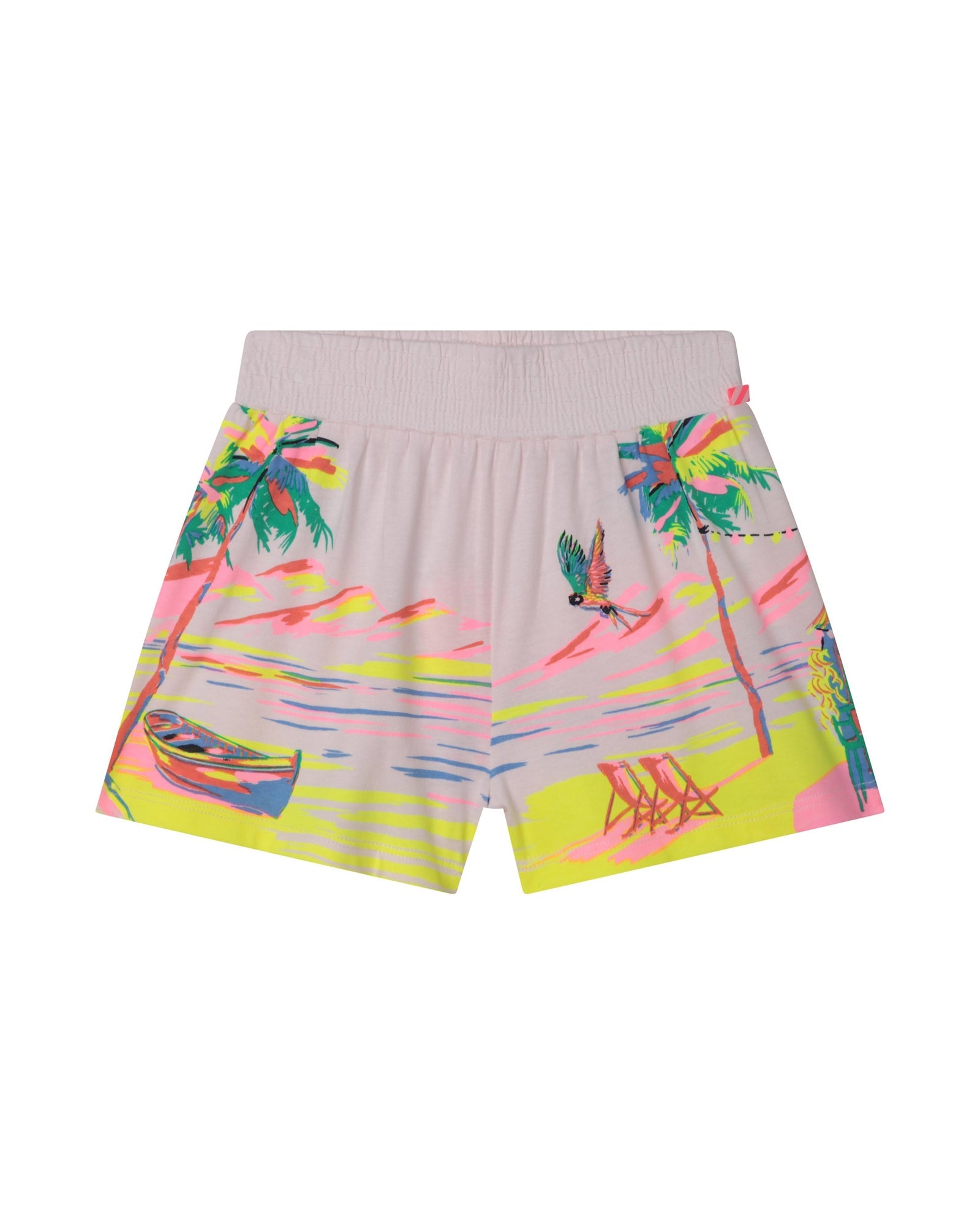 Fancy illustration shorts in cotton - Rosee du Matin
