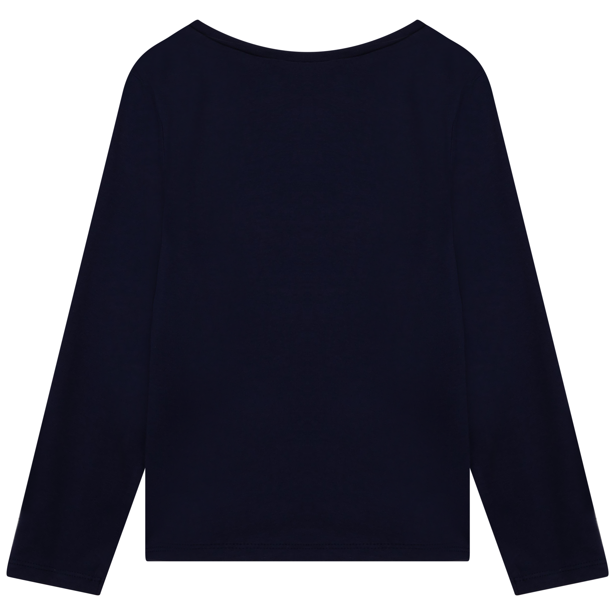 Long-sleeved T-shirt with cotton illustrations - Blue Indigo
