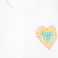T-shirt à manches courtes en coton - Blanc