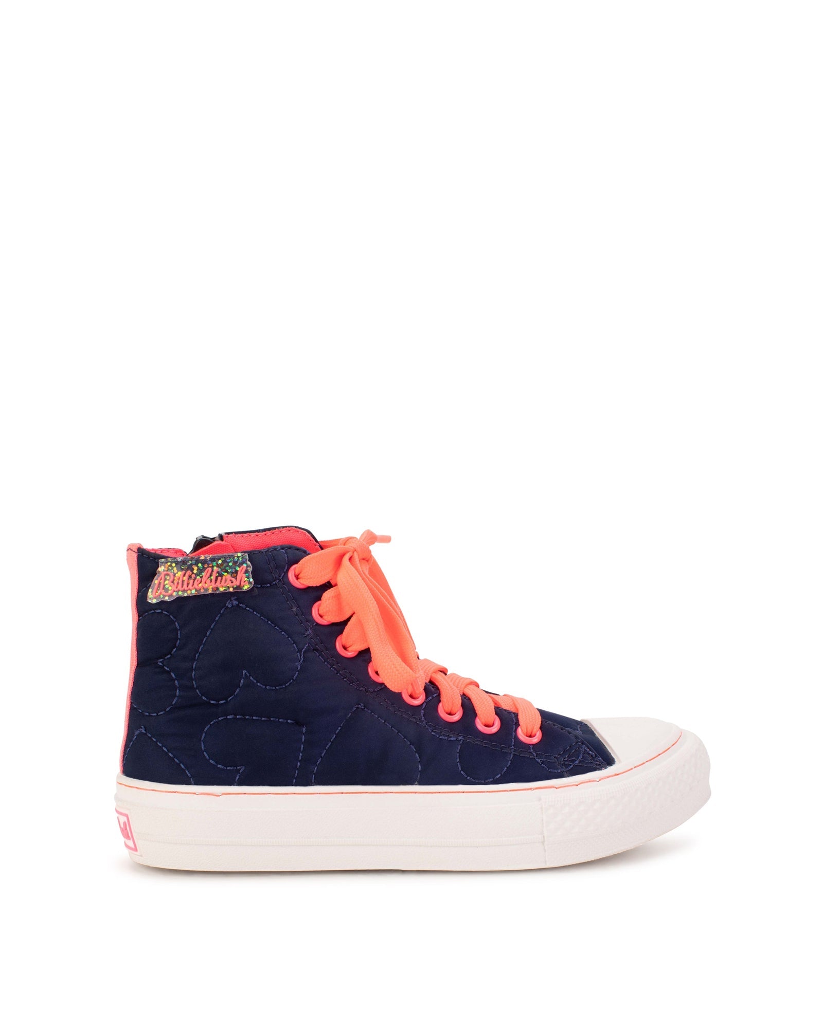 Sneakers montantes en cuir - Blue Indigo
