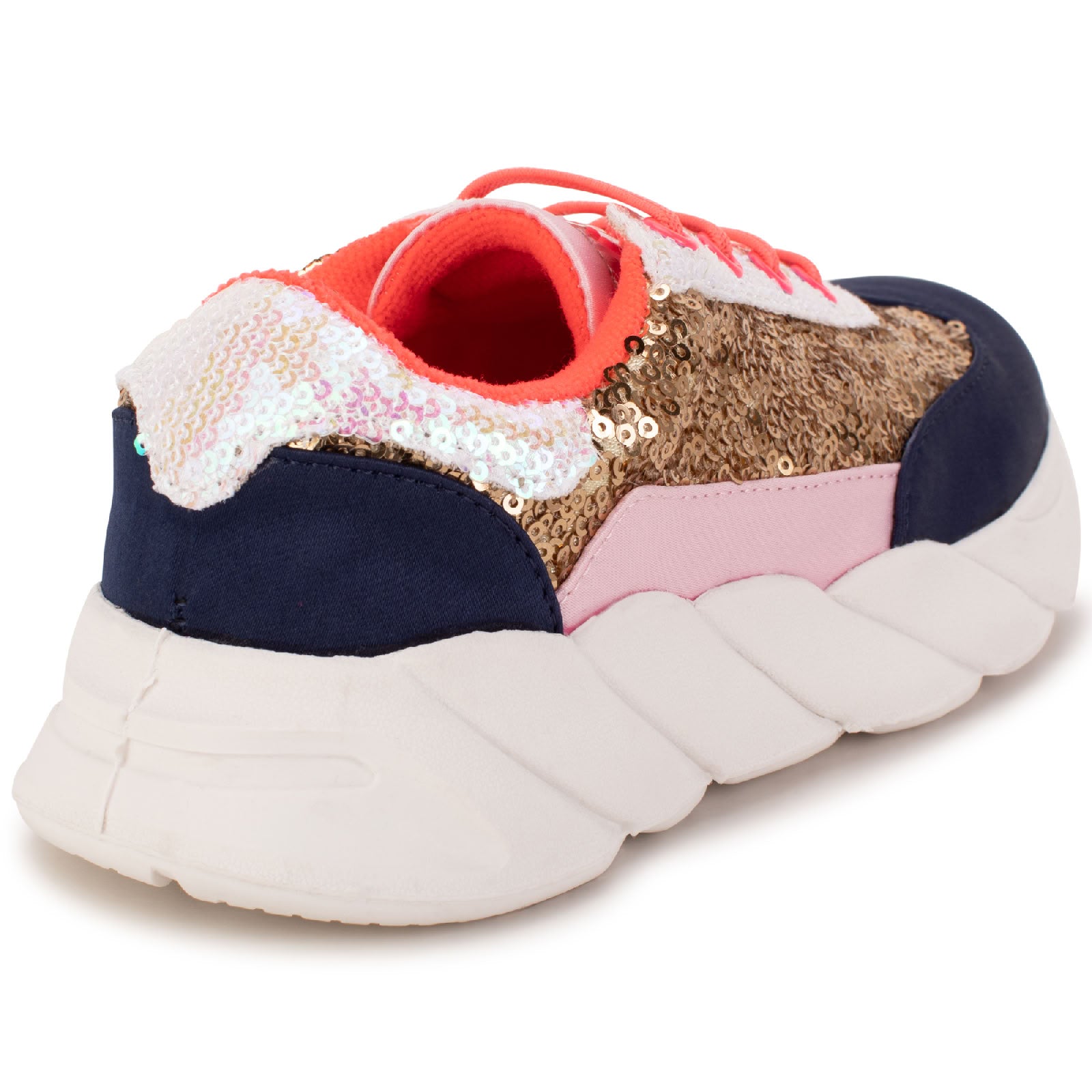 Sneakers basses en sequin - Blue Indigo