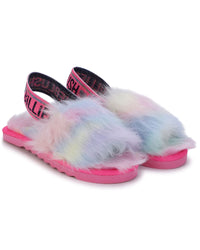 Fabric mules - Flash Pink