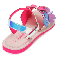 Leather butterfly sandals - Multicolor