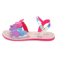 Leather butterfly sandals - Multicolor